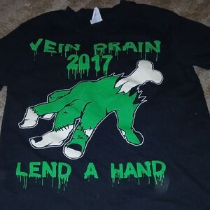 Graphic Kids Tee with Green and Black Design